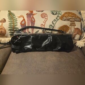 lulu Black Faux Leather Purse